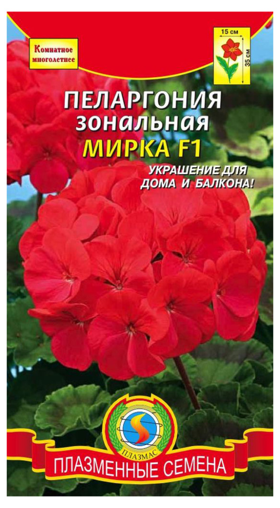 

Пеларгония зональная Плазмас Мирка F1 3шт