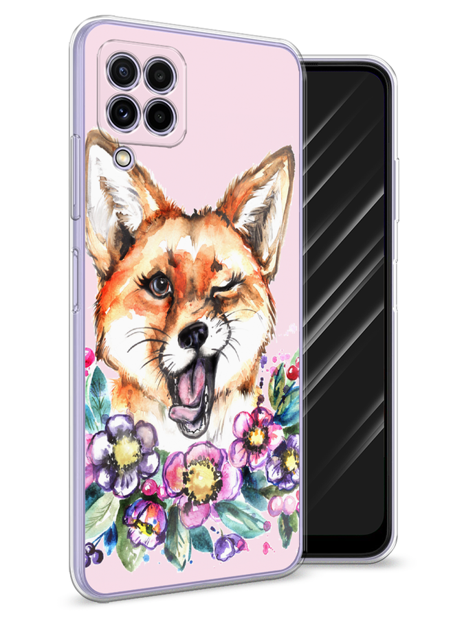 

Чехол Awog на Samsung Galaxy A22 / Самсунг A22 "Подмигивающая лиса", Разноцветный, 2103150-10