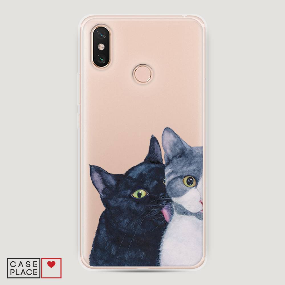 

Пластиковый чехол "Кошачья любовь" на Xiaomi Mi Max 3