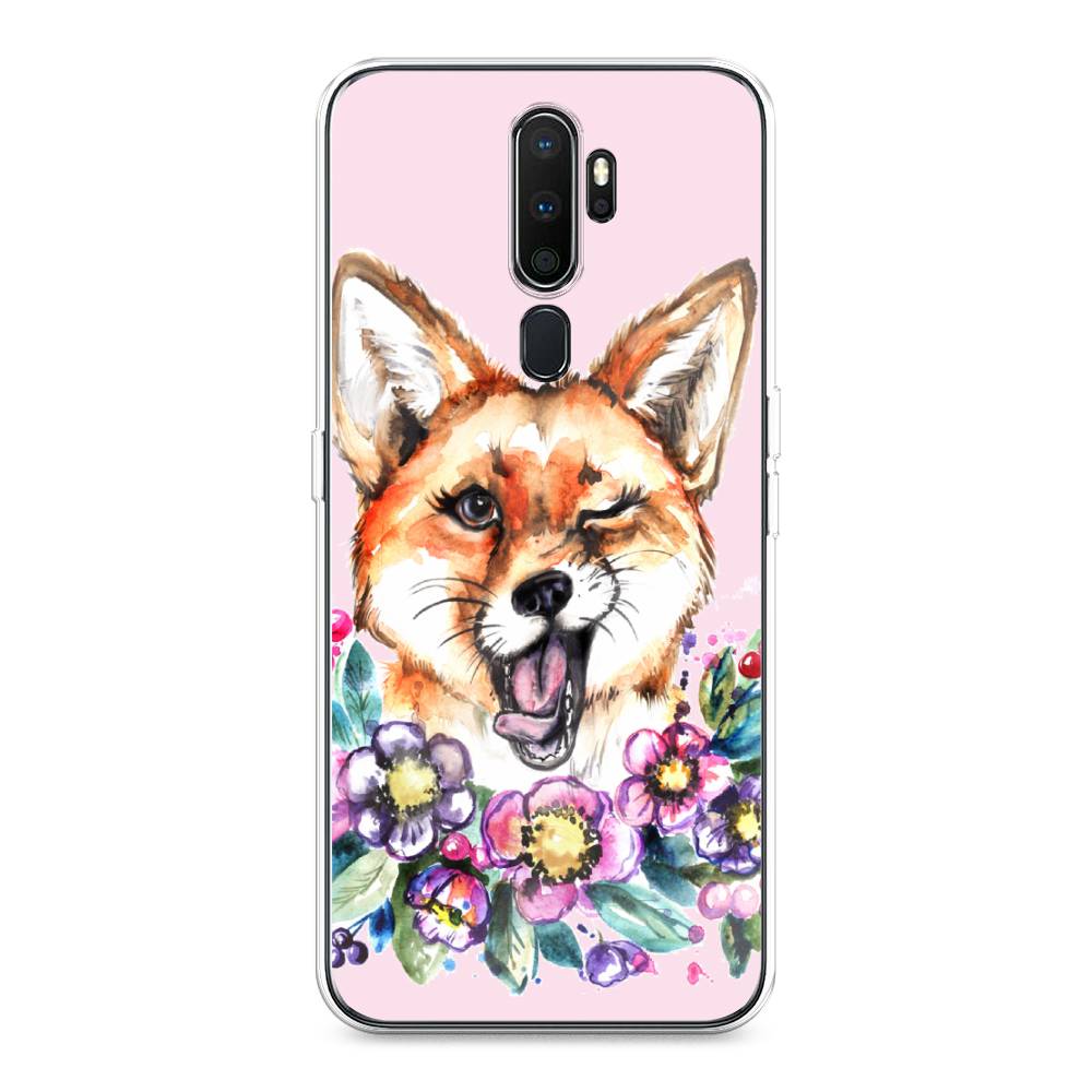 

Чехол Awog на Oppo A5 (2020) "Подмигивающая лиса", Разноцветный, 251350-10