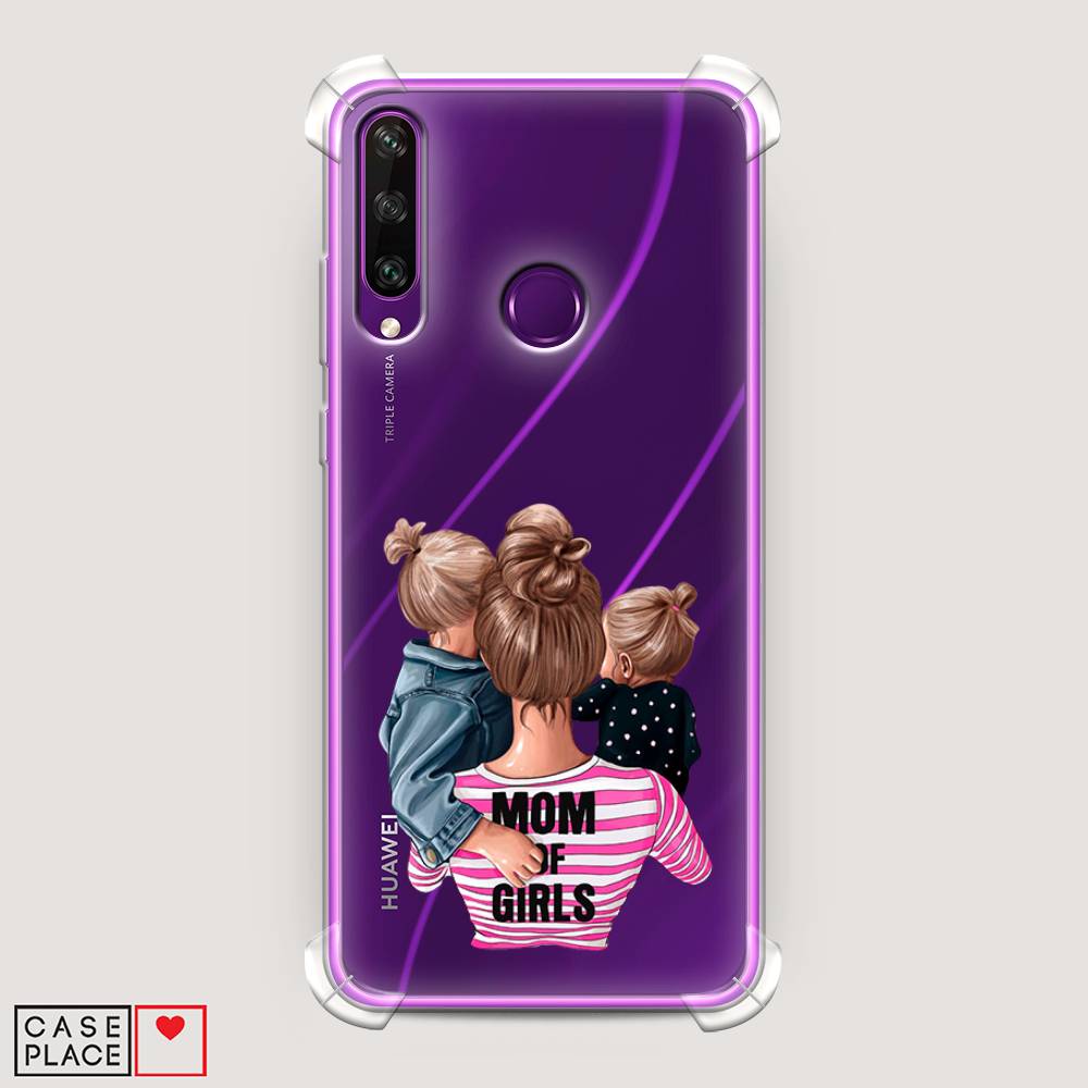 

Чехол Awog на Huawei Y6p "Mom of Girls", Синий;розовый;черный, 6103251-1