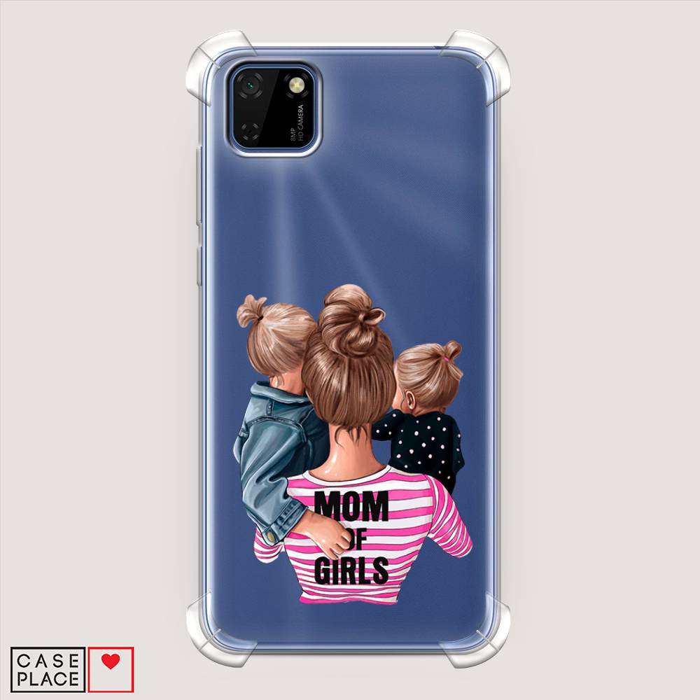 

Чехол Awog на Huawei Y5p "Mom of Girls", Синий;розовый;черный, 6103751-1
