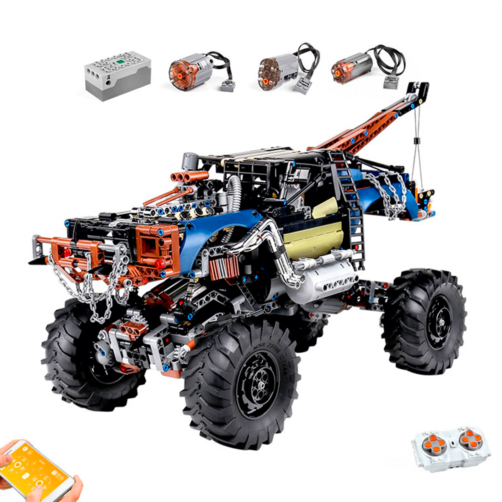

Конструктор Market toys lab Mould King Эвакуатор монстр-траков, 1507 деталей, 18006