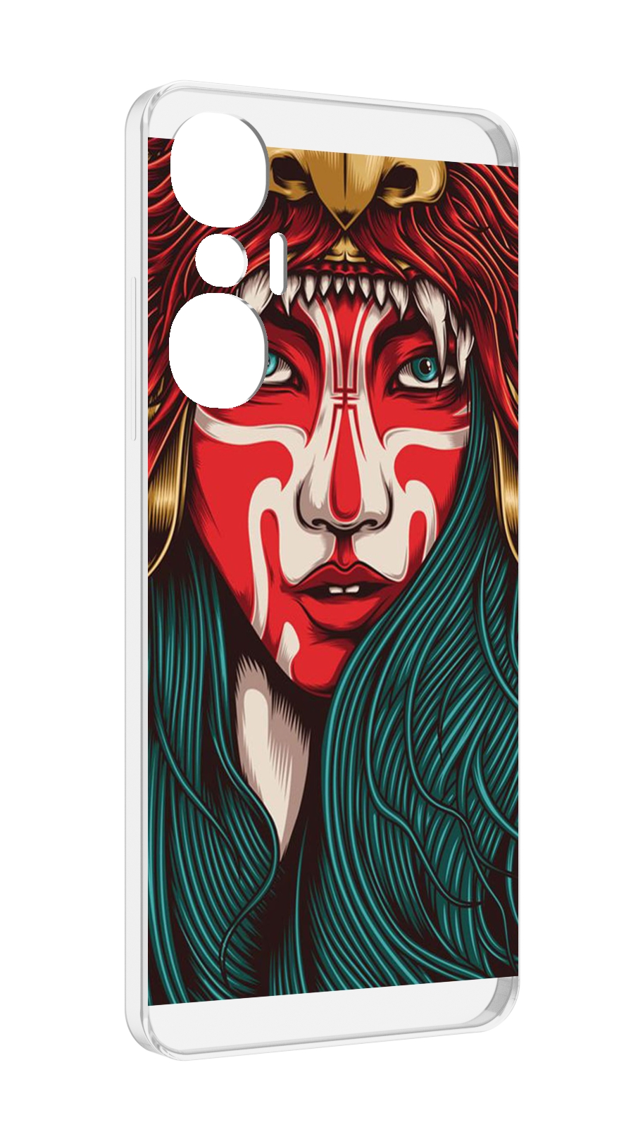 

Чехол MyPads девушка-в-маскировке для Infinix Hot 20S противоударный, Tocco