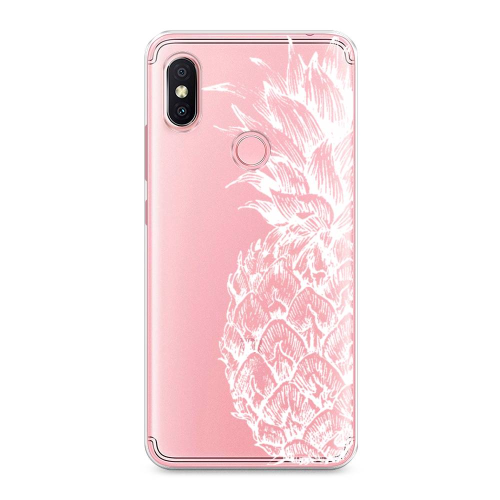 

Чехол Awog на Xiaomi Redmi S2 (Redmi Y2) "Ананас графика белая", Разноцветный, 33650-10