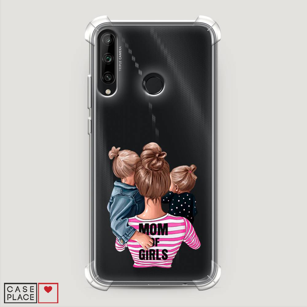 

Чехол Awog на Honor 9C "Mom of Girls", Синий;розовый;черный, 612551-1