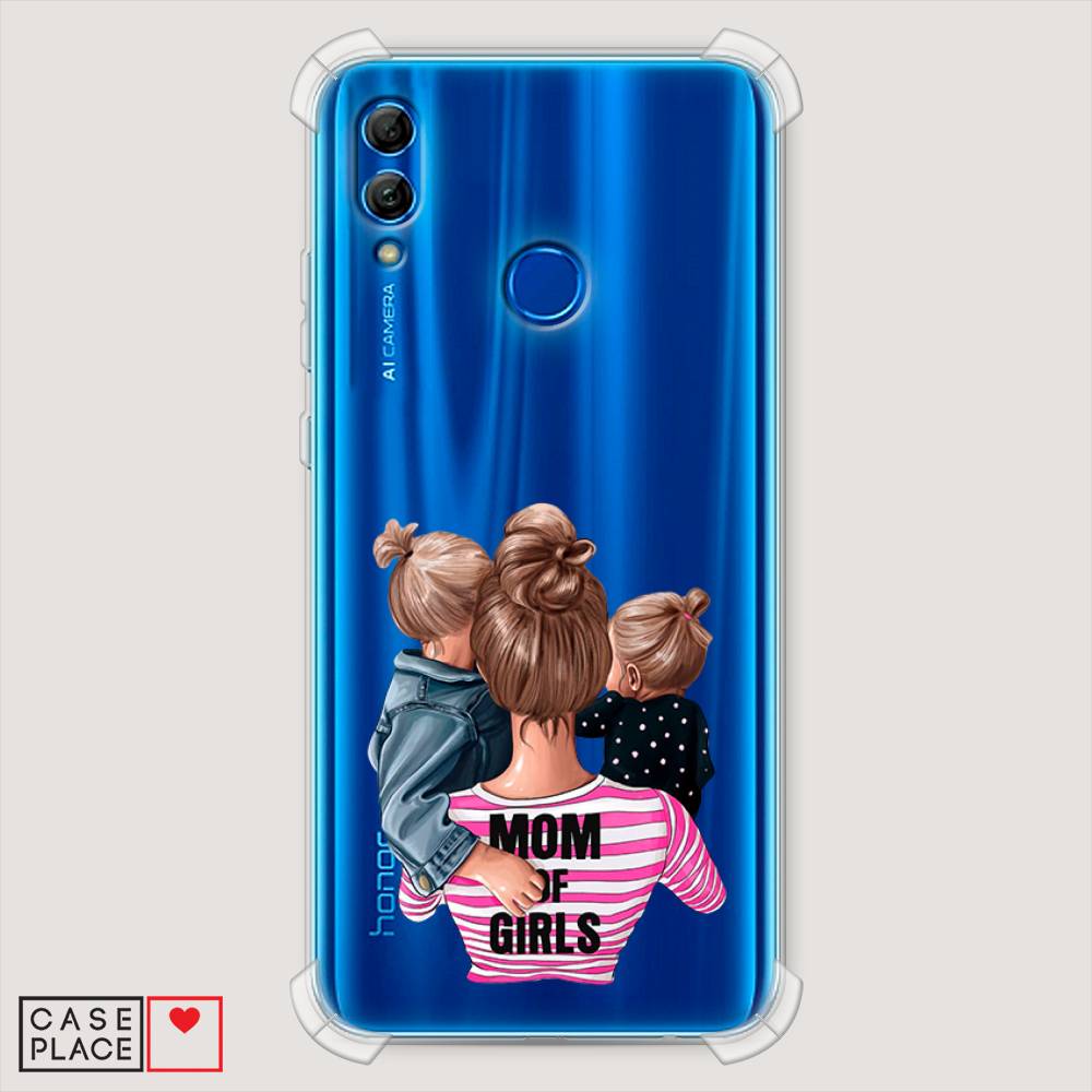 

Чехол Awog "Mom of Girls" для Honor 10 Lite, Синий;розовый;черный, 67551-1