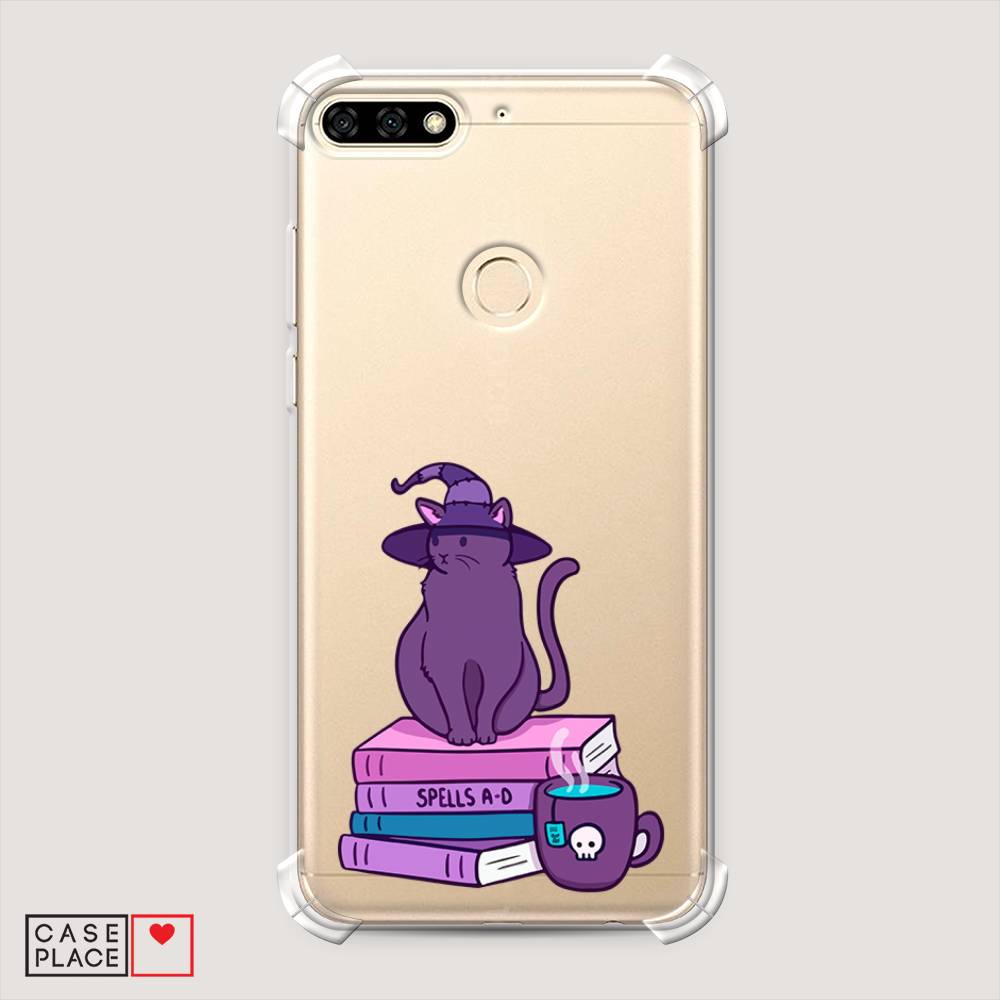 

Чехол Awog на Huawei Y6 Prime 2018 "Magic Cat", Розовый, 65751-1