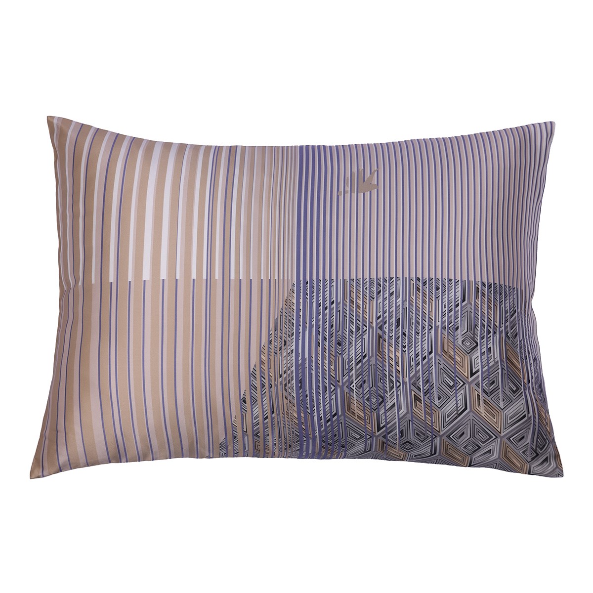 

Песочно-бежевая наволочка фонтанка из шелка и сатина Mollen MOL020446, Бежевый, 55210