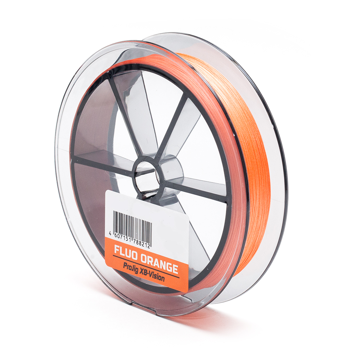 Плетеный шнур ProJig X8-Vision, 0.10 мм, 6.5 кг, 100 м, оранжевый