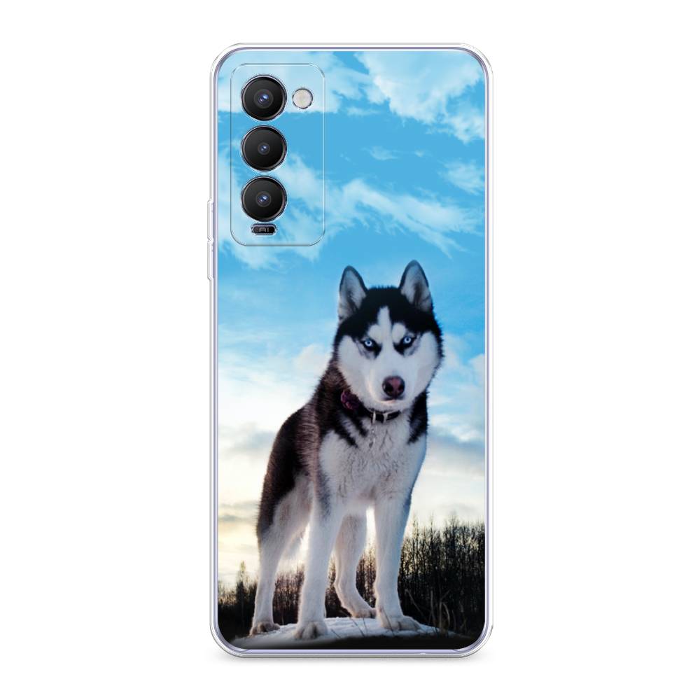 

Чехол Awog на Tecno Camon 18 "Хаски 3", Разноцветный, 300650-2