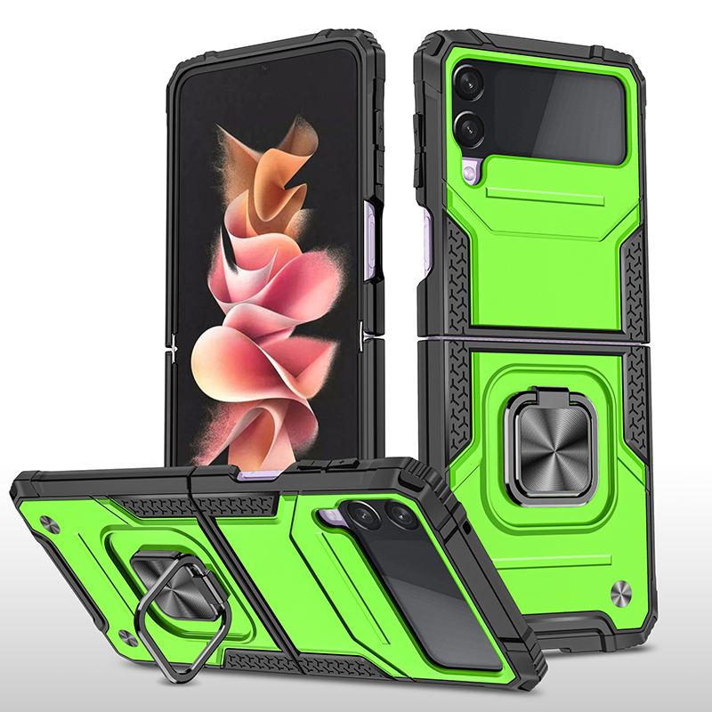 

Противоударный чехол Legion Case для Samsung Galaxy Z Flip 4, Зеленый;черный