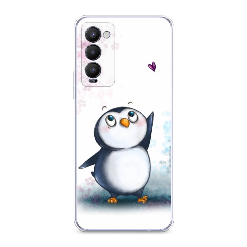 

Чехол Awog на Tecno Camon 18 "Пингвин и сердечко", Разноцветный, 300650-1
