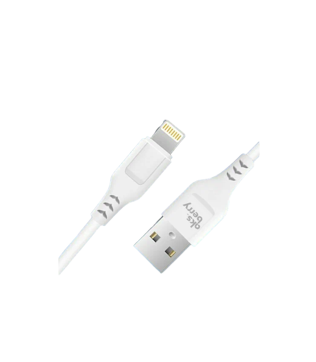 Кабель Lightning-USB AKSBERRY 1м белый