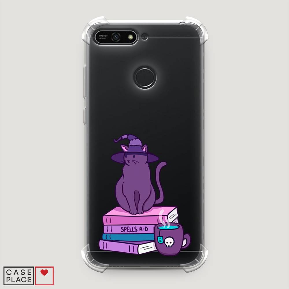 

Чехол Awog на Honor 7A Pro "Magic Cat", Розовый, 65451-1