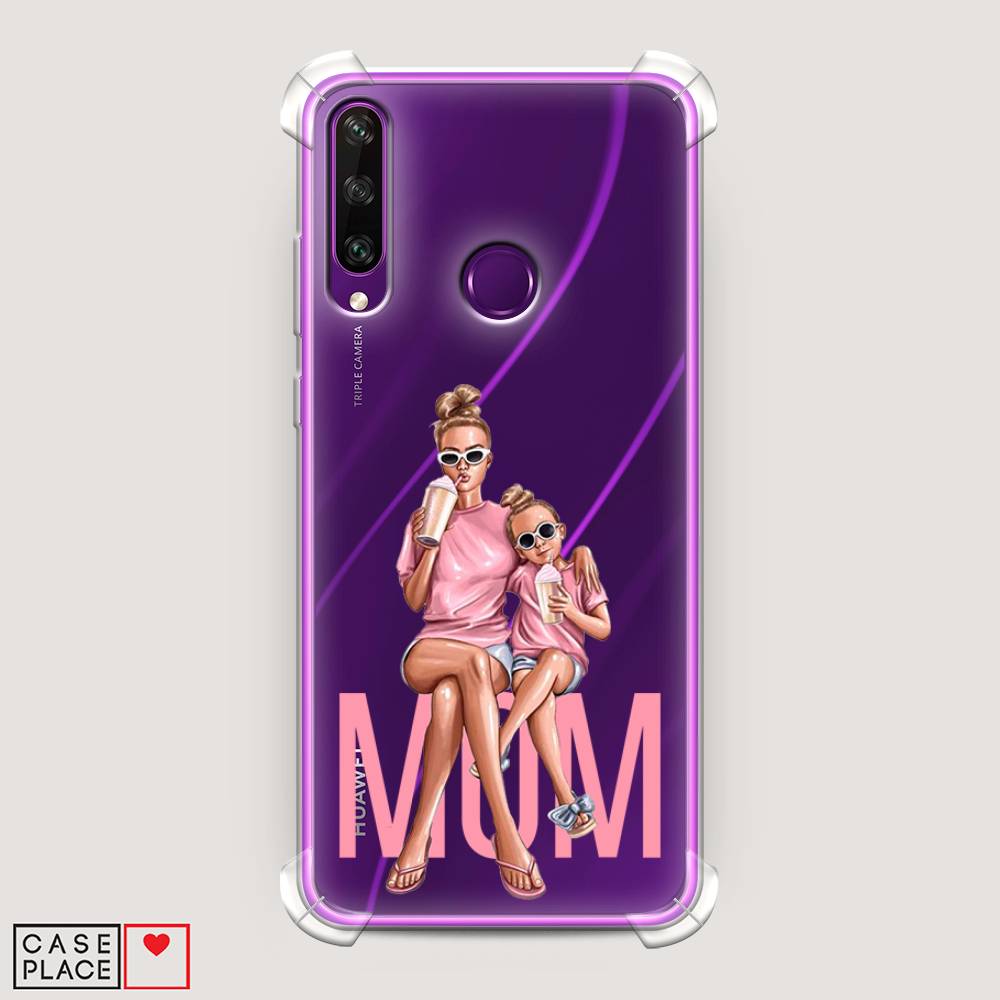 

Чехол Awog на Huawei Y6p "Lovely mom", Синий;бежевый;розовый, 6103251-1