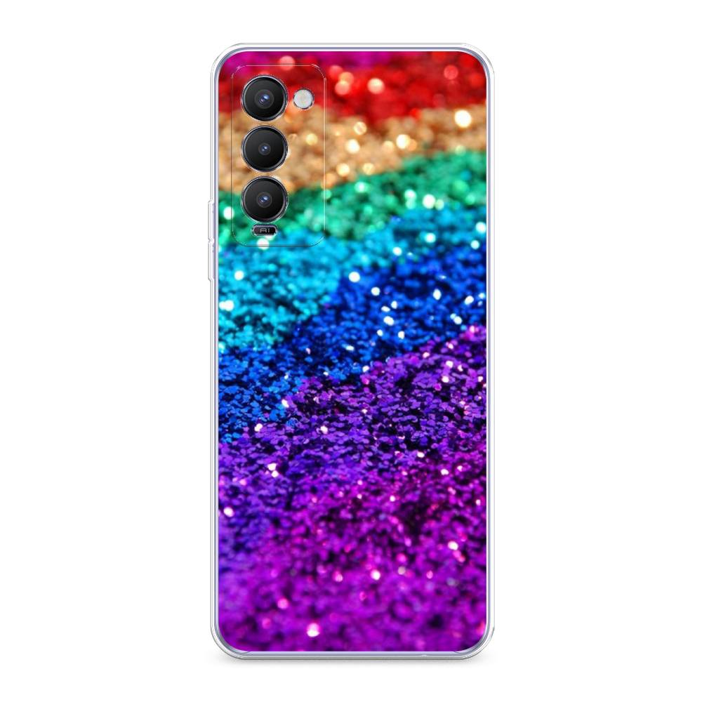 

Чехол Awog на Tecno Camon 18 "Блестящая радуга рисунок", Разноцветный, 300650-3