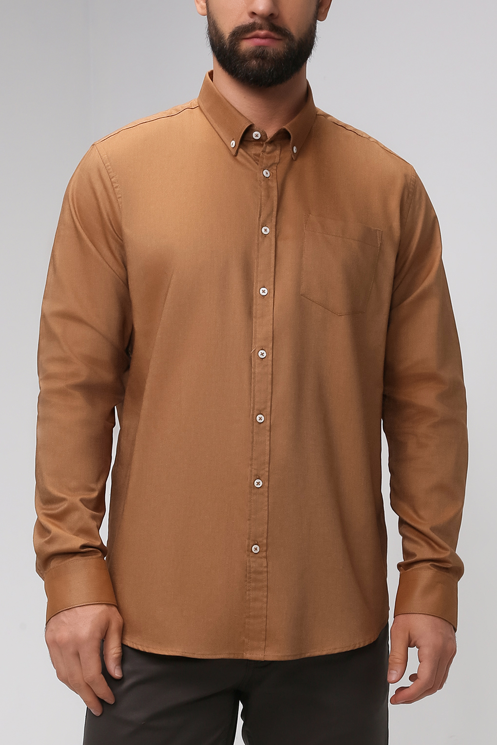 фото Рубашка мужская construe 2108 emir коричневая s
