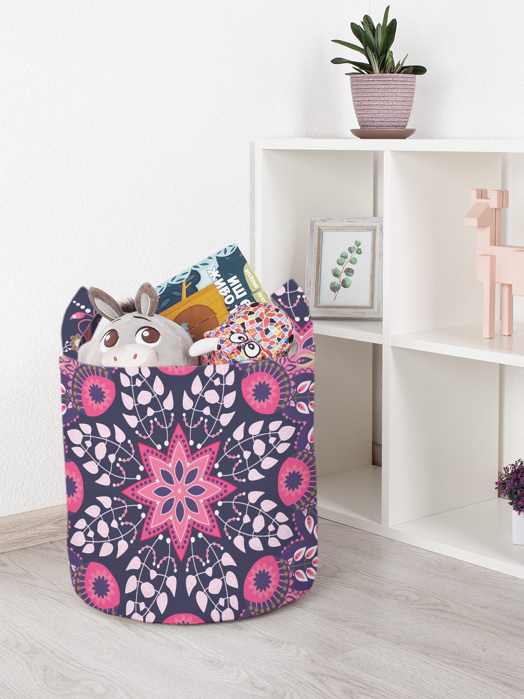 

Корзина для игрушек JoyArty 35x35 см toba_33894_S, Фиолетовый