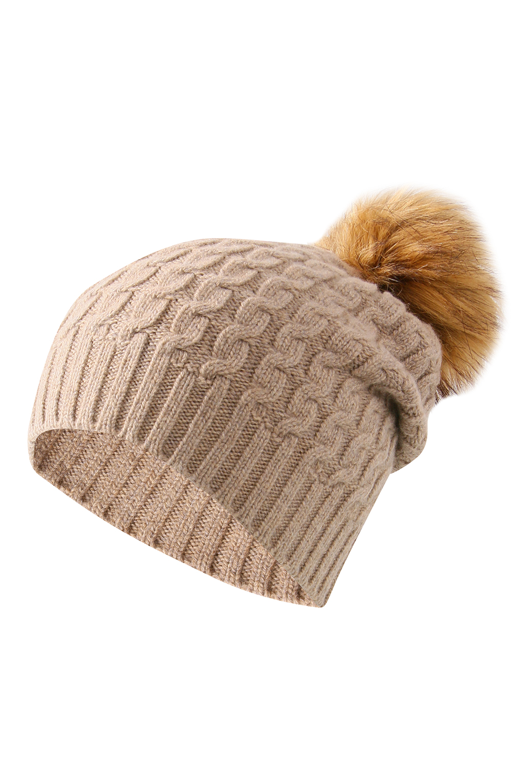 

Шапка женская A + MORE 2111 NOBELPOMPOM серо-коричневая, Коричневый, 2111 NOBELPOMPOM