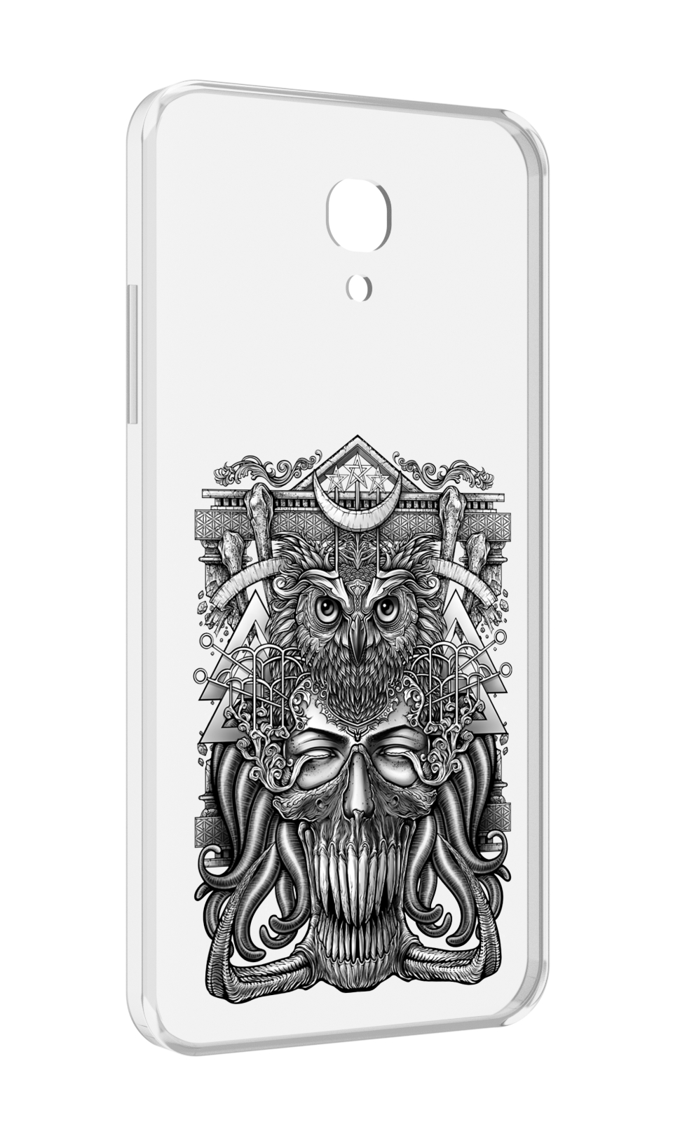 

Чехол MyPads зубастая сова для Lenovo Vibe P2 5.5 (P2a42), Прозрачный, Tocco