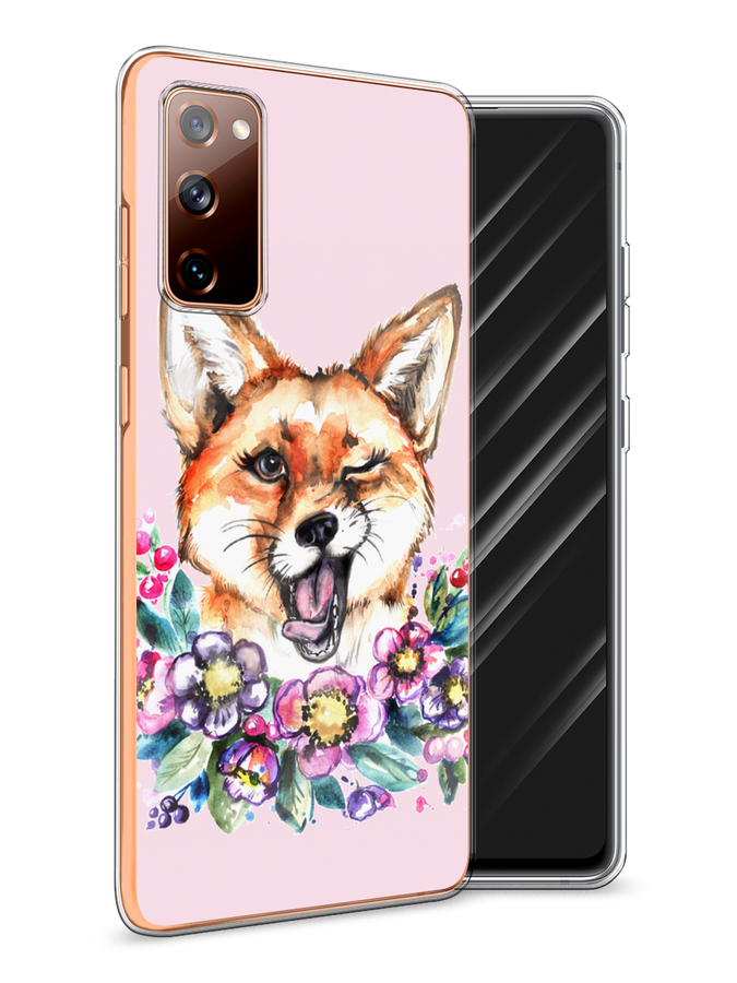 

Чехол Awog на Samsung Galaxy S20 FE / Самсунг S20 FE "Подмигивающая лиса", Разноцветный, 2101350-10