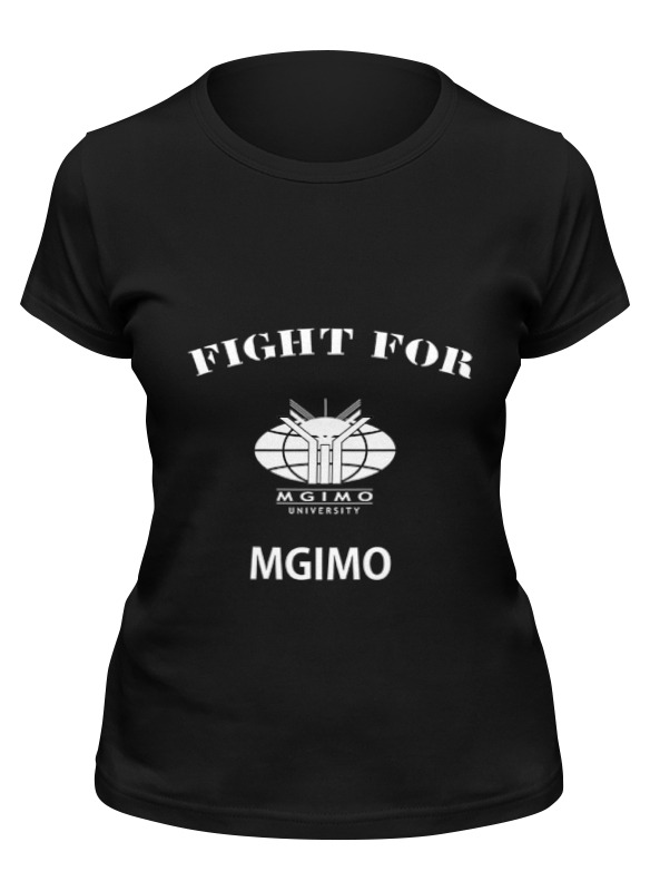 

Футболка женская Printio Fight for mgimo черная M, Черный, Fight for mgimo