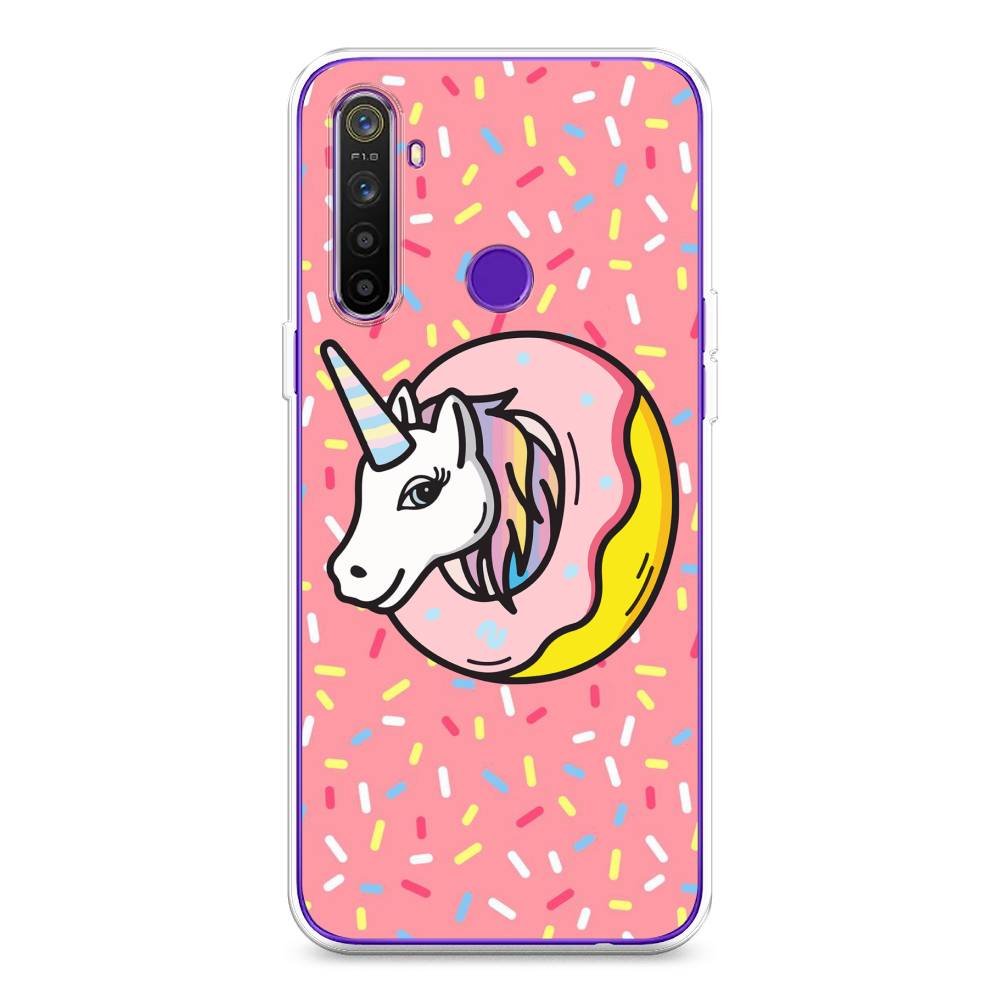 

Чехол Awog на Realme 5 "Единорог в пончике", Разноцветный, 251550-2
