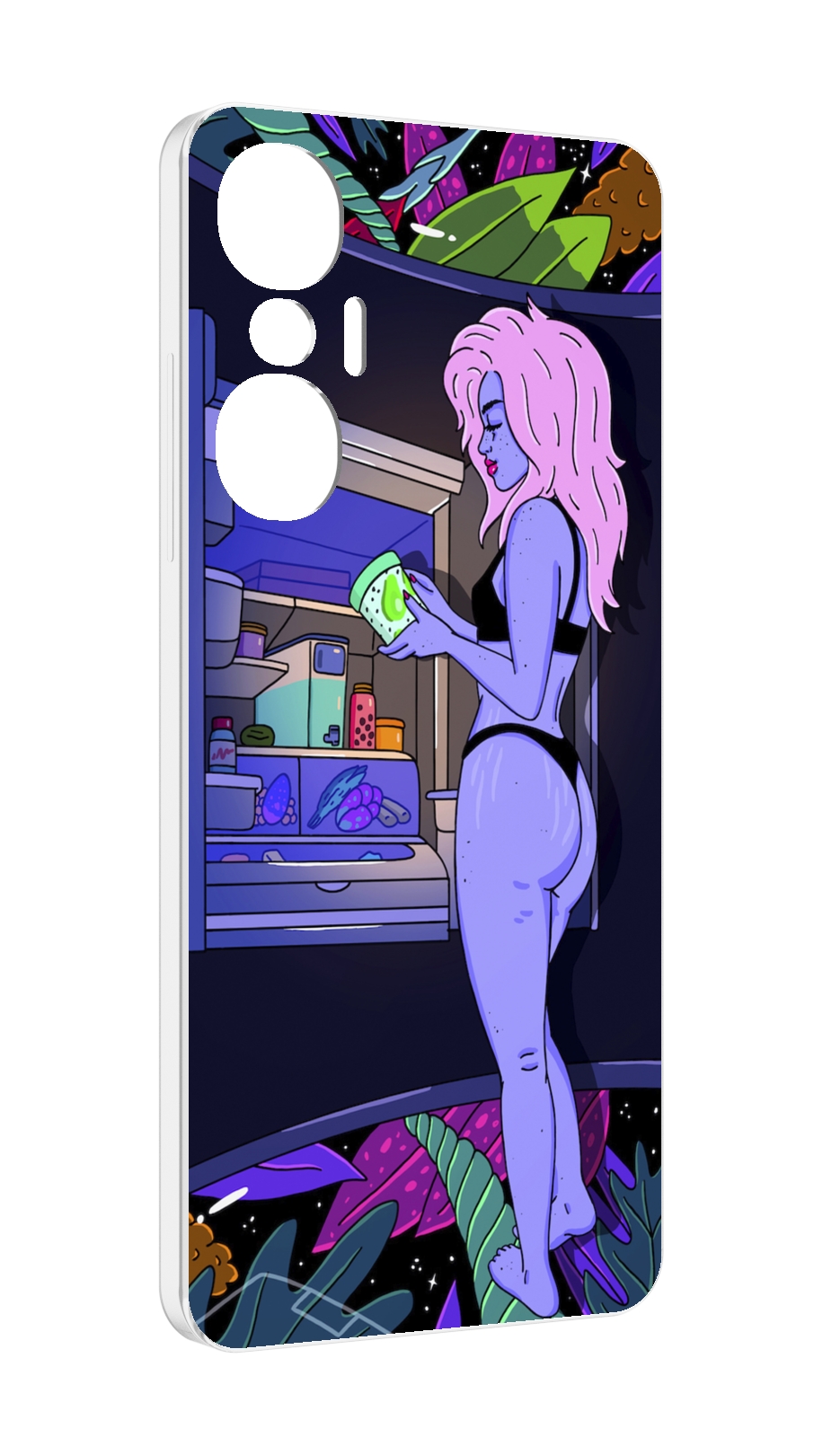 

Чехол MyPads девушка любит покушать женский для Infinix Hot 20S противоударный, Tocco