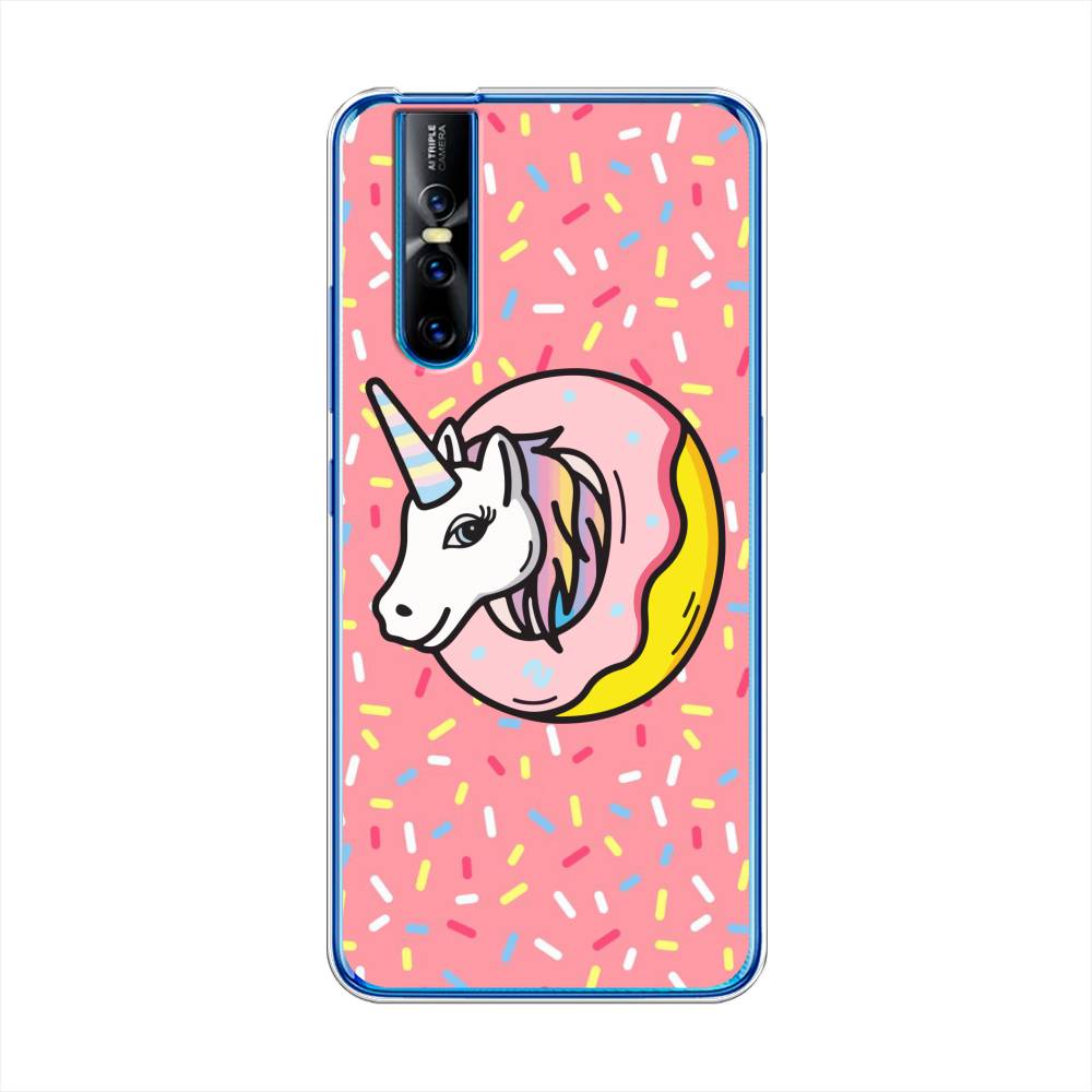 

Чехол Awog на Vivo V15 Pro "Единорог в пончике", Разноцветный, 261150-2