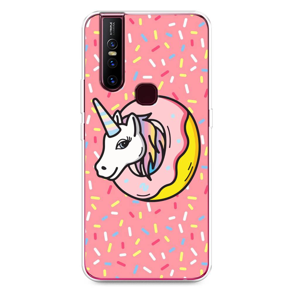 

Чехол Awog на Vivo V15 "Единорог в пончике", Разноцветный, 261050-2