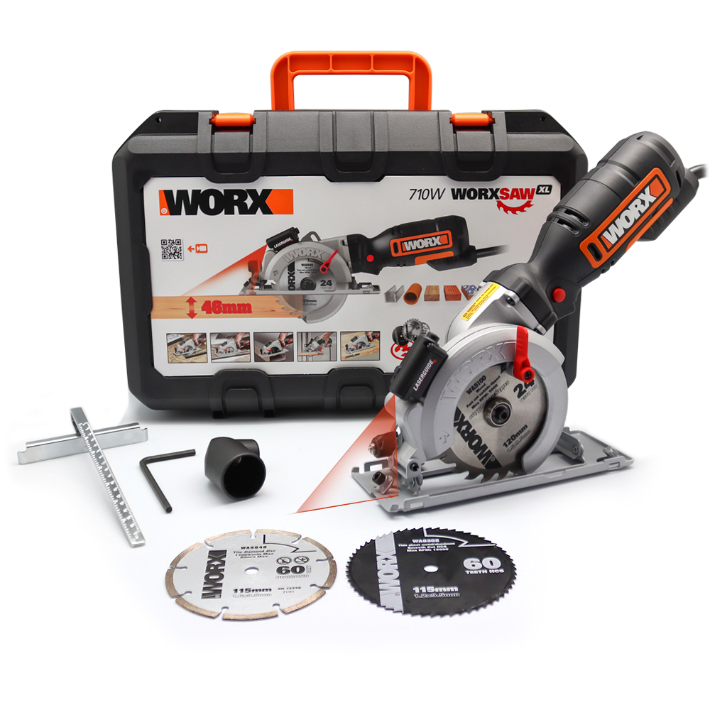 Worx wx427 xl 710w worxsaw compact circular saw sale