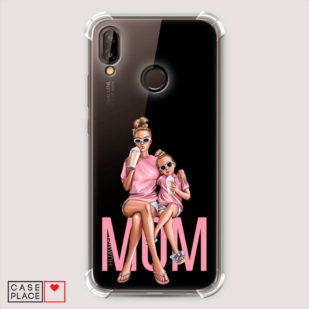 

Чехол Awog "Lovely mom" для Huawei P20 Lite, Синий;бежевый;розовый, 64451-1