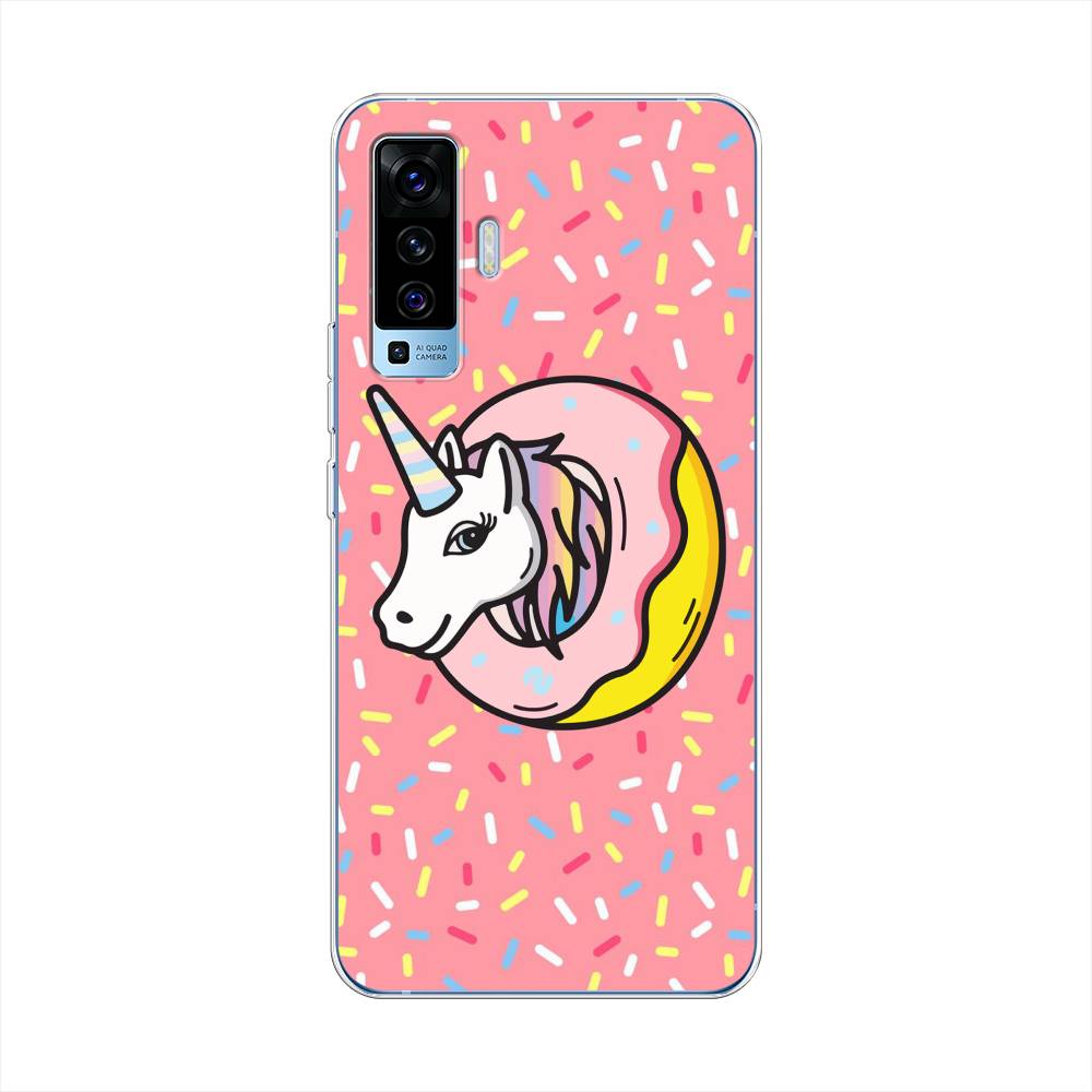 

Чехол Awog на Vivo X50 "Единорог в пончике", Разноцветный, 262250-2