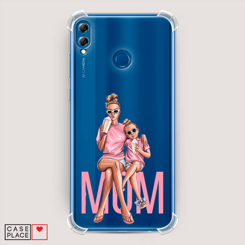 

Чехол Awog на Honor 8X "Lovely mom", Синий;бежевый;розовый, 66751-1