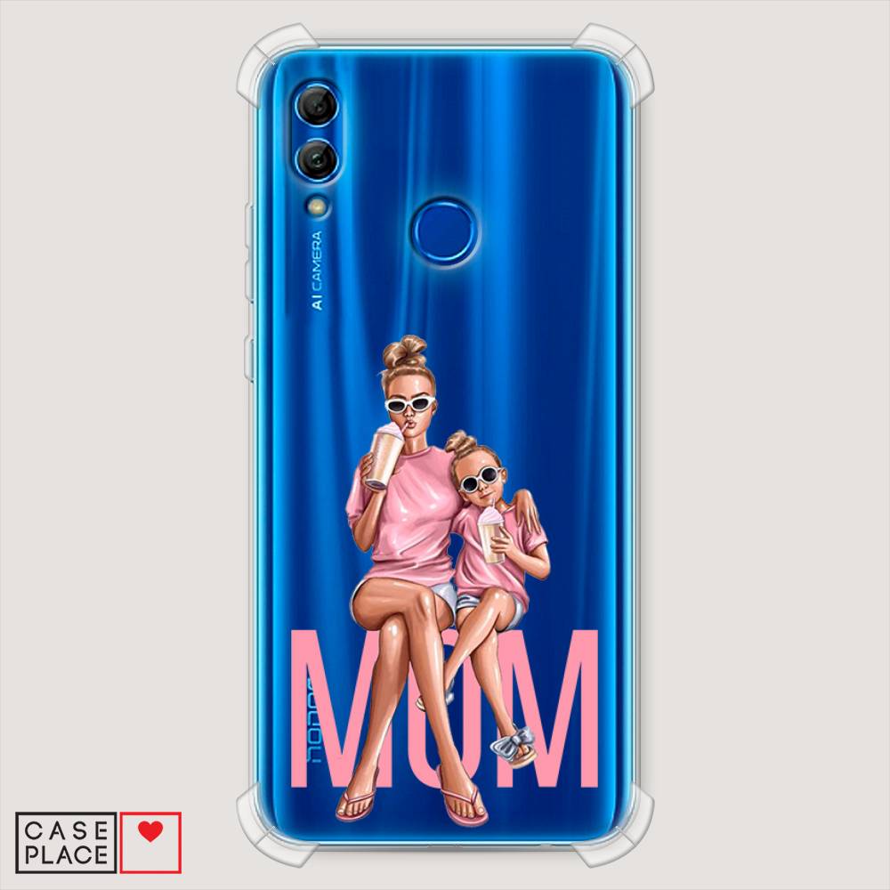 

Чехол Awog "Lovely mom" для Honor 10 Lite, Синий;бежевый;розовый, 67551-1