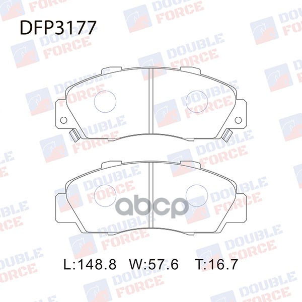 

Тормозные колодки DOUBLE FORCE дисковые DFP3177, DFP3177