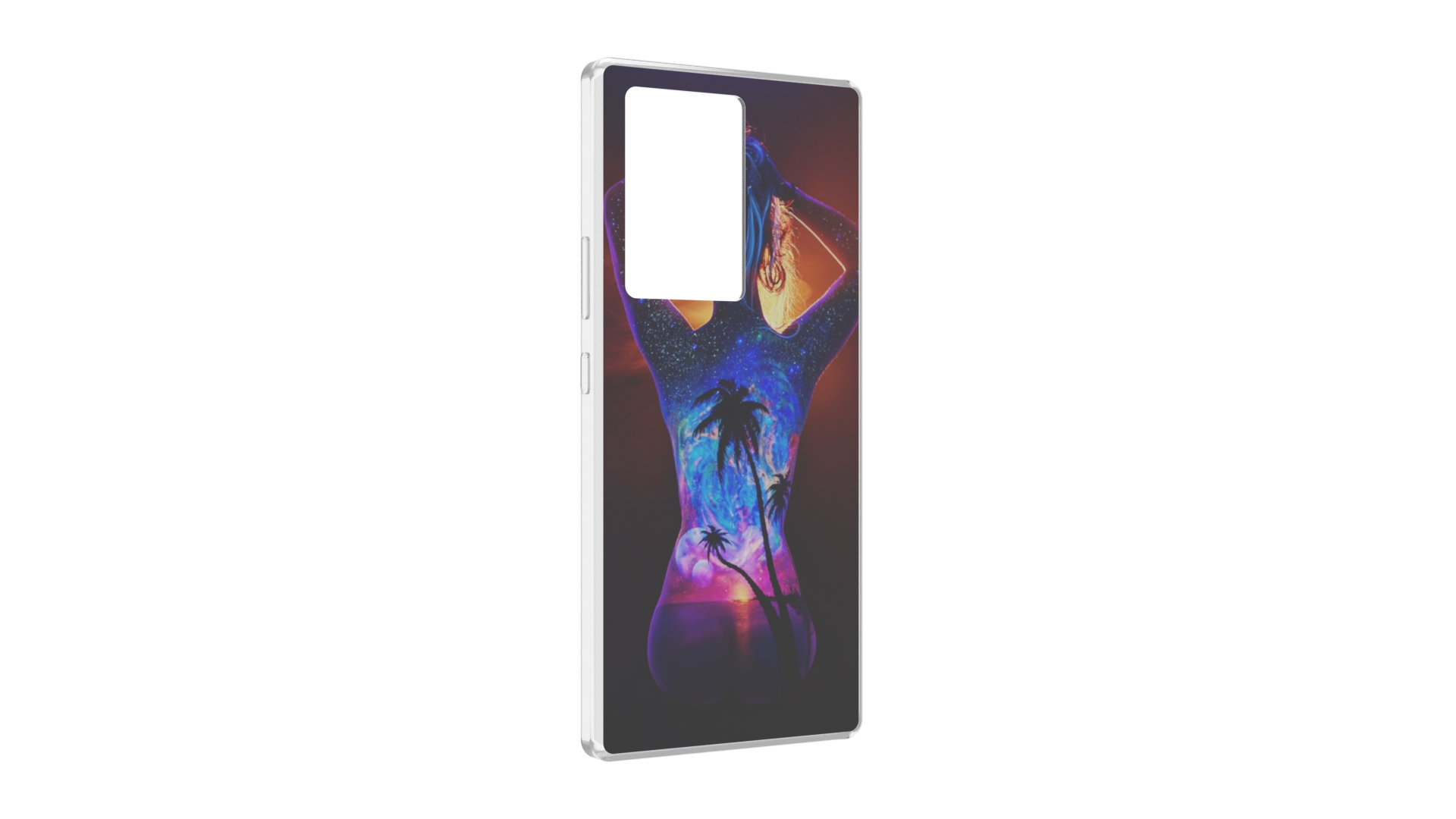 

Чехол MyPads Девушка-и-пальмы женский для ZTE Nubia Z40 Pro, Прозрачный, Tocco