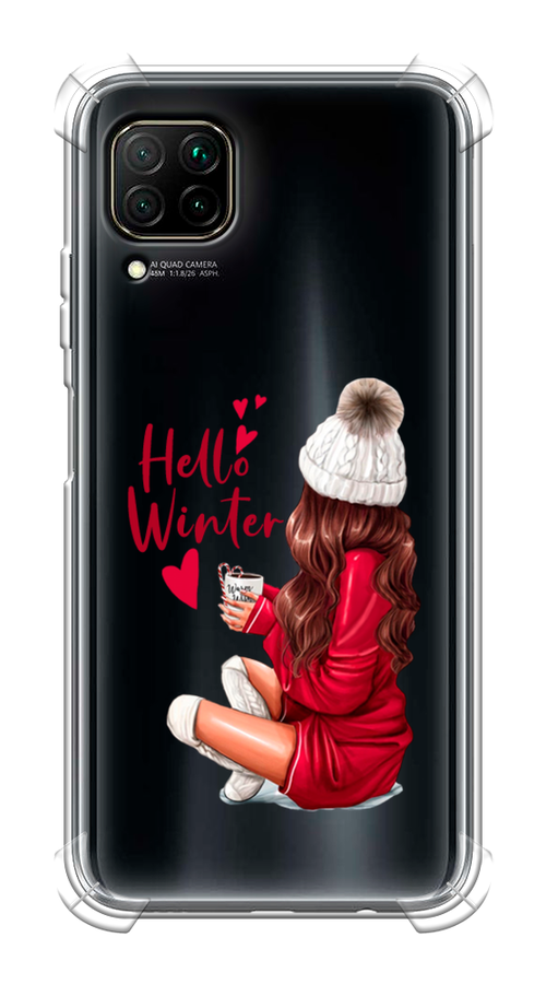 

Чехол Awog на Huawei P40 Lite "Hello winter", Красный;коричневый;белый