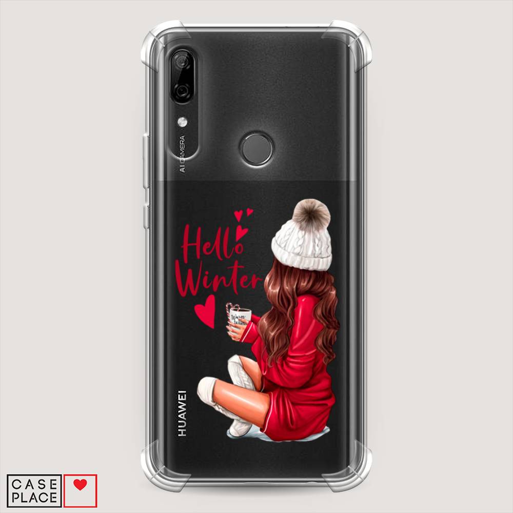 

Чехол Awog на Huawei P Smart Z "Hello winter", Красный;коричневый;белый