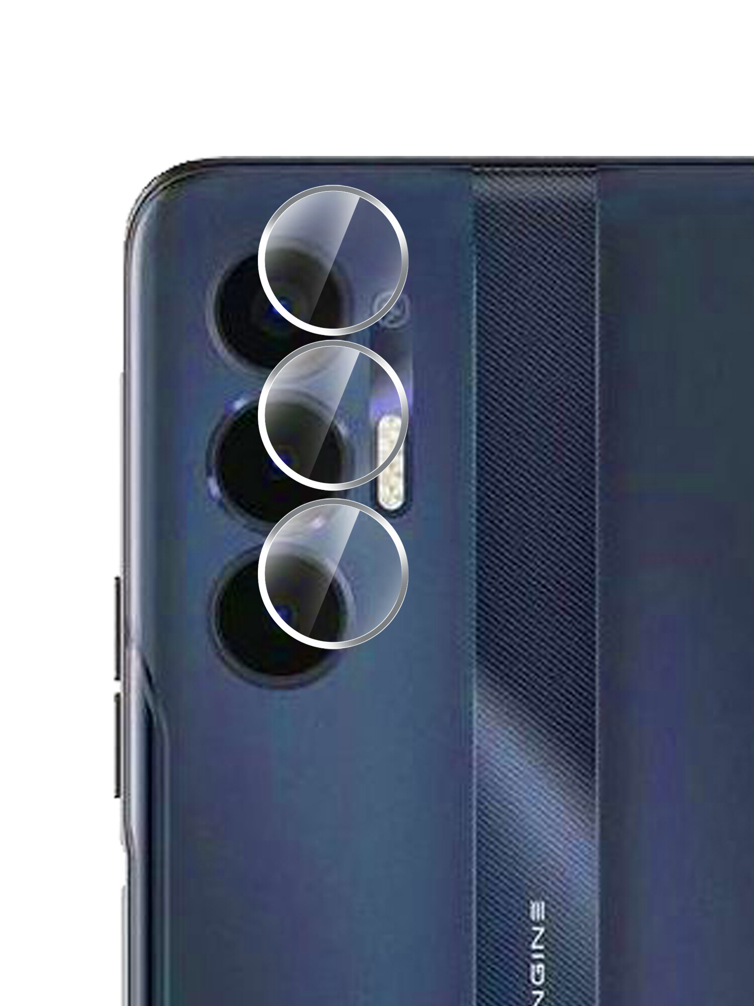 

Гибридное защитное стекло Brozo на камеру Tecno Pova 3