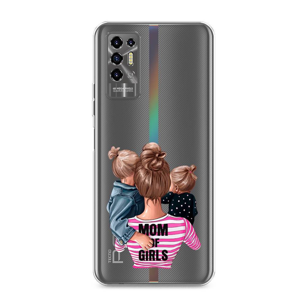 

Чехол Awog на Tecno Pova 2 "Mom of Girls", Разноцветный, 300550-6