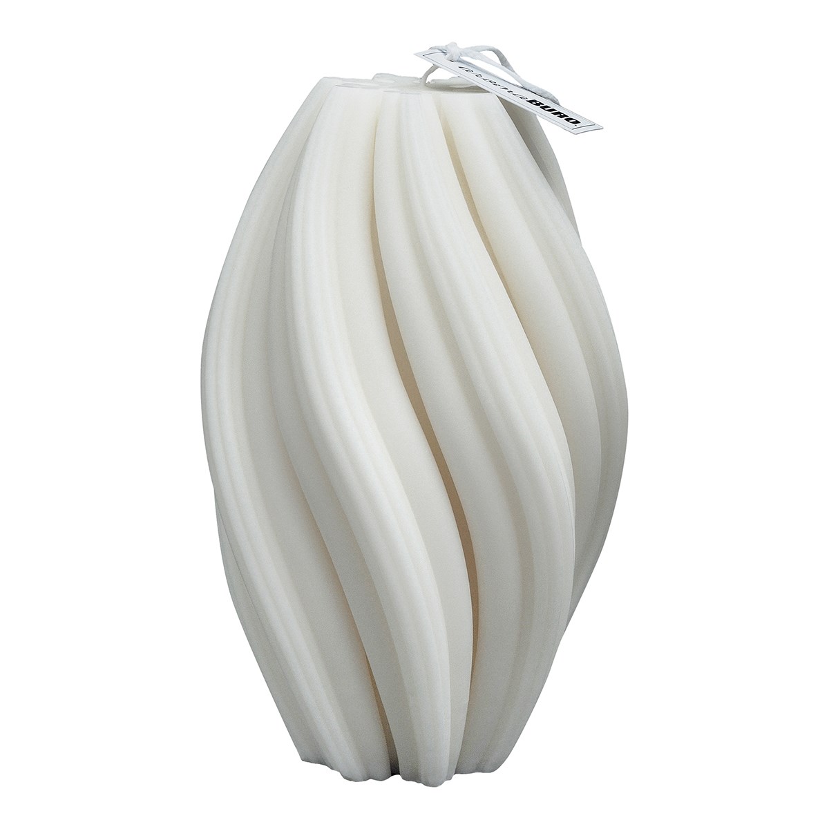 

Большая белая свеча swirl Aromaburospb ARO013084, 36858