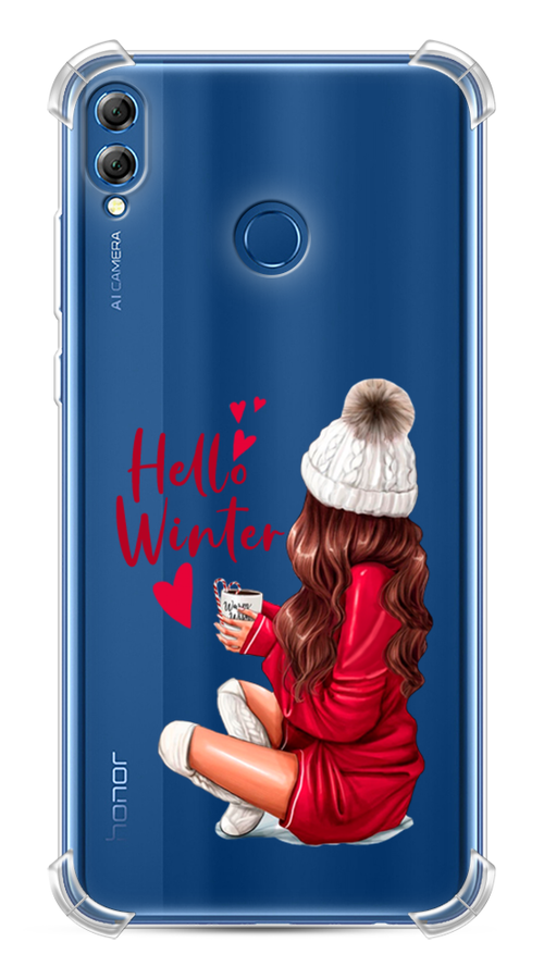 

Чехол Awog на Honor 8X "Hello winter", Красный;коричневый;белый