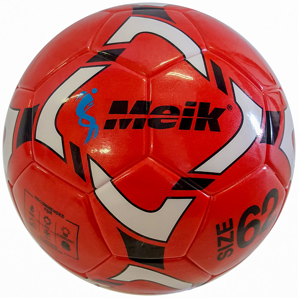 

C33393-1 Мяч футзальный №4 Meik красный 4-слоя, TPU+PVC 3.2, 410-450 гр., термосшивка, C33393-1
