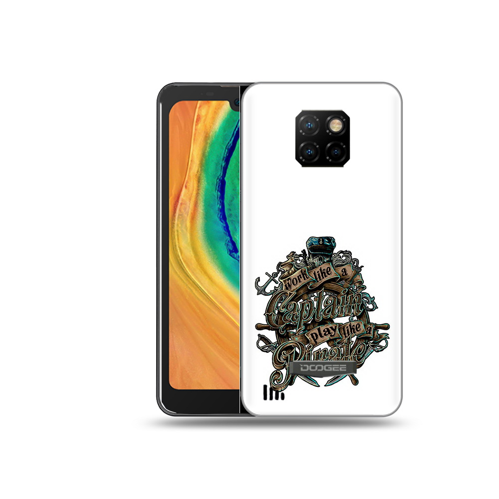 

Чехол MyPads Tocco для Doogee S88 Plus капитан пиратов, Прозрачный, Tocco