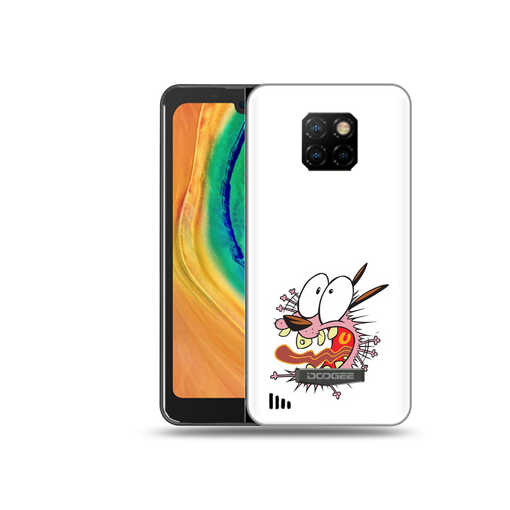 

Чехол MyPads Tocco для Doogee S88 Plus испуганный бобик, Прозрачный, Tocco