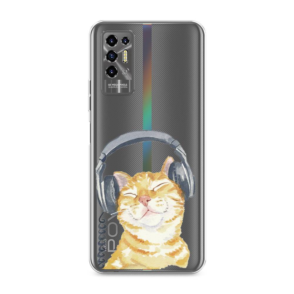 

Чехол Awog "Кот меломан" для Tecno Pova 2
