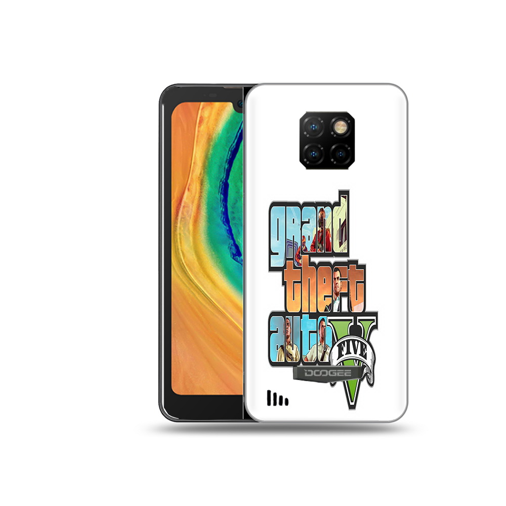 

Чехол MyPads Tocco для Doogee S88 Plus игра гта, Прозрачный, Tocco