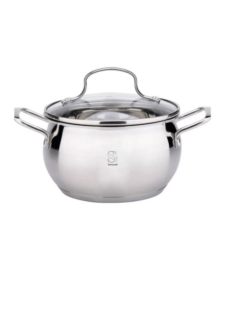 Кастрюля Swisgold SG-18068 Capella, 2.6 л, с крышкой из нержавеющей стали